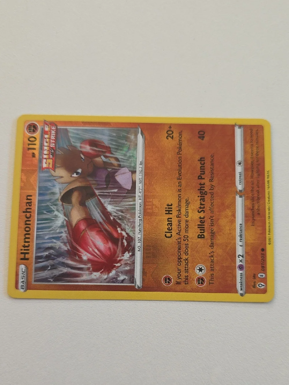 Pokemon Hitmonchan And Hitmontop Card